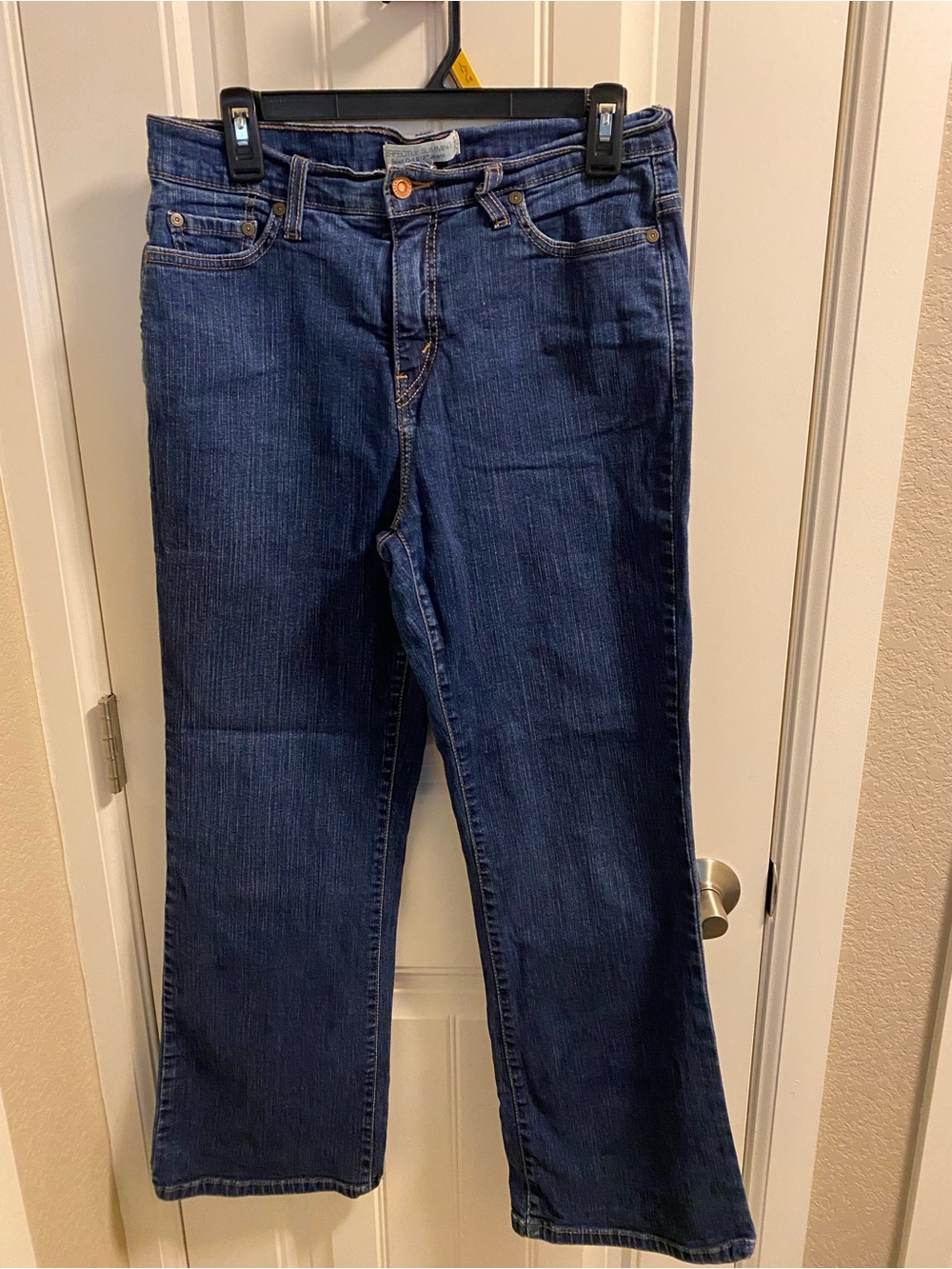 Levis 512 Jeans 12 S Perfectly Slimming Boot Cut Stretch Blue Denim 12S Bootcut